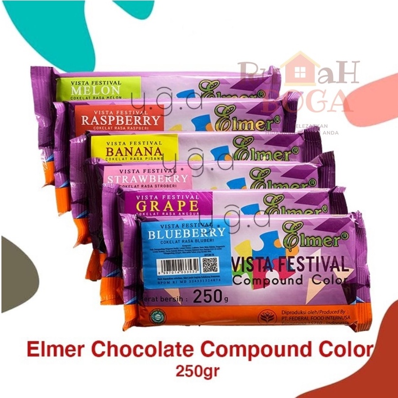 Jual Coklat Cokelat Chocolate Batang Compound ELMER Compound Color