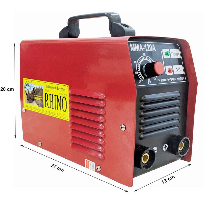 Jual Mesin Las 900watt 120a Trafo Las Rhino Merah Inverter Welding Shopee Indonesia 3481