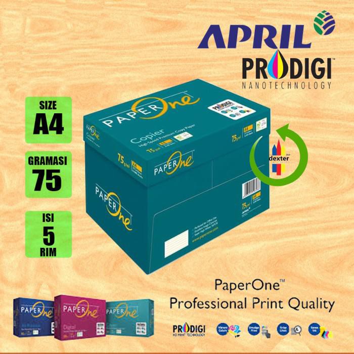 Jual Kertas / (5 Rim) 1 Box Kertas A4 75Gr Paperone Bmo/ Copypaper A4 ...