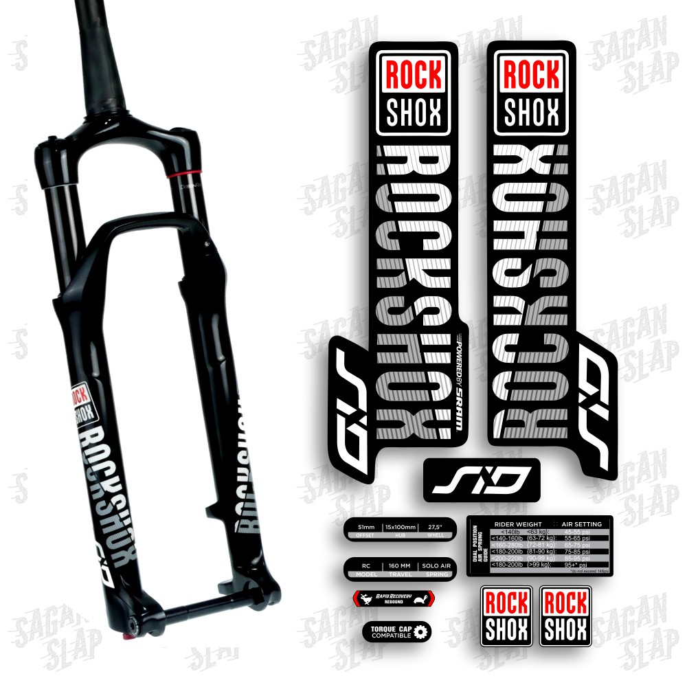 Jual Stiker Rockshox Sid Sticker Decal Fork Mtb Downhill Shopee Indonesia