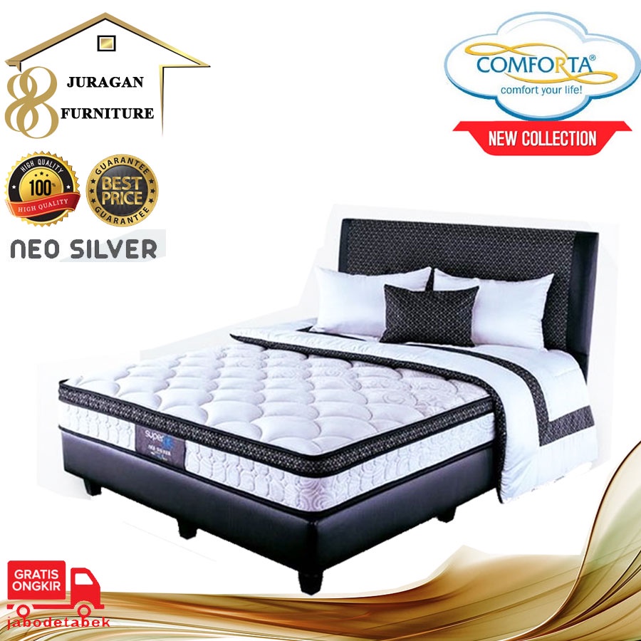 Jual Kasur Springbed COMFORTA SuperFit ( Neo Silver ) | Shopee Indonesia