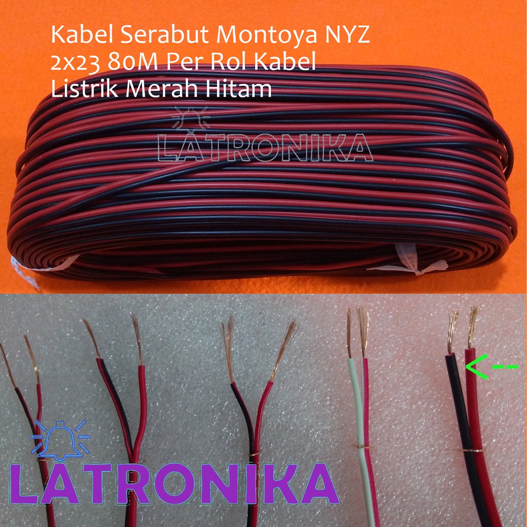 Jual Kabel Serabut Montoya Nyz X M Per Rol Kabel Listrik Merah