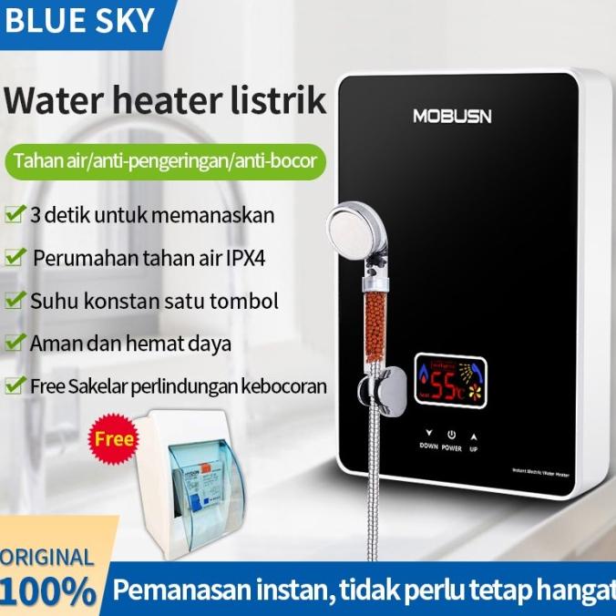 Jual Blue Sky Water Heater Instan Pemanas Air Kamar Mandi Listrik Low