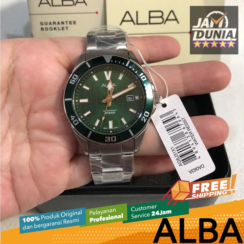 Jual ALBA ORIGINAL AG8J31 AG8J31X1 AG8J 31 AG 8J 31 X1 AG8 JAM TANGAN PRIA COWOK CT ST Shopee Indonesia