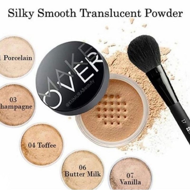 Jual MAKE OVER Silky Smooth Translucent Powder (Makeover bedak tabur ...