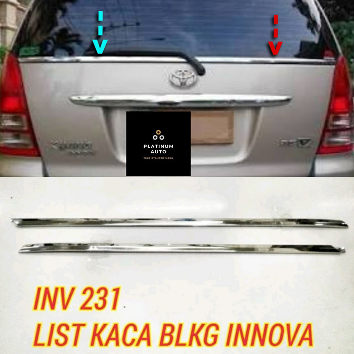 Jual List chrome kaca bagasi belakang toyota Innova inova lama 2004 ...