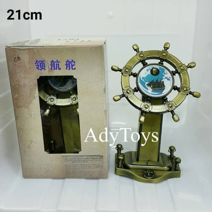 Jual Jual Stir Kapal Kemudi Kapal Miniatur Pajangan 21cm Berkualitas
