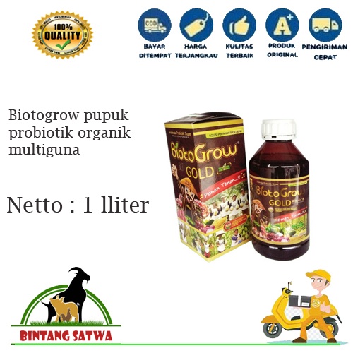 Jual BiotoGrow Pupuk Probiotik Organik Multiguna 1 liter | Shopee Indonesia