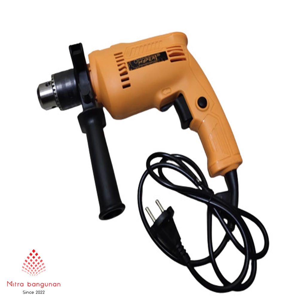 Jual Mesin Bor Impact Drill Listrik Bor Besi Kayu Beton 13mm HYPER ...