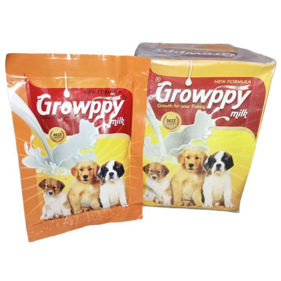 Jual Susu Anak Anjing - GROWPPY Dog Puppy Milk 1 Sachet 30 gr ( 1 Box ...