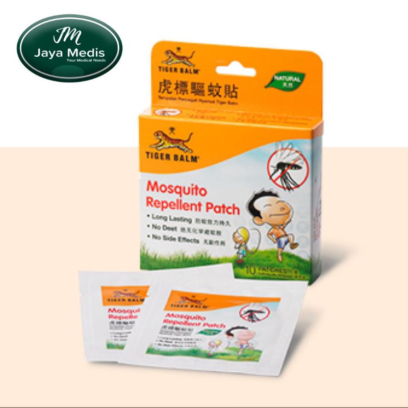 Jual Tiger Balm Mosquito Repellent Patch - Tempelan Pencegah nyamuk 10 ...
