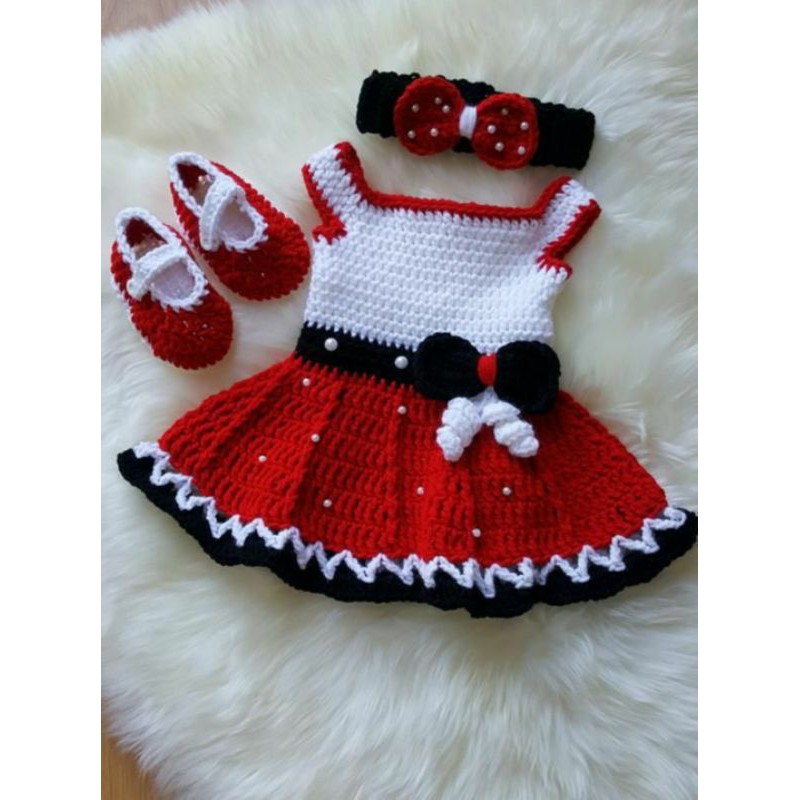 Vestidos tejidos discount de minnie mouse