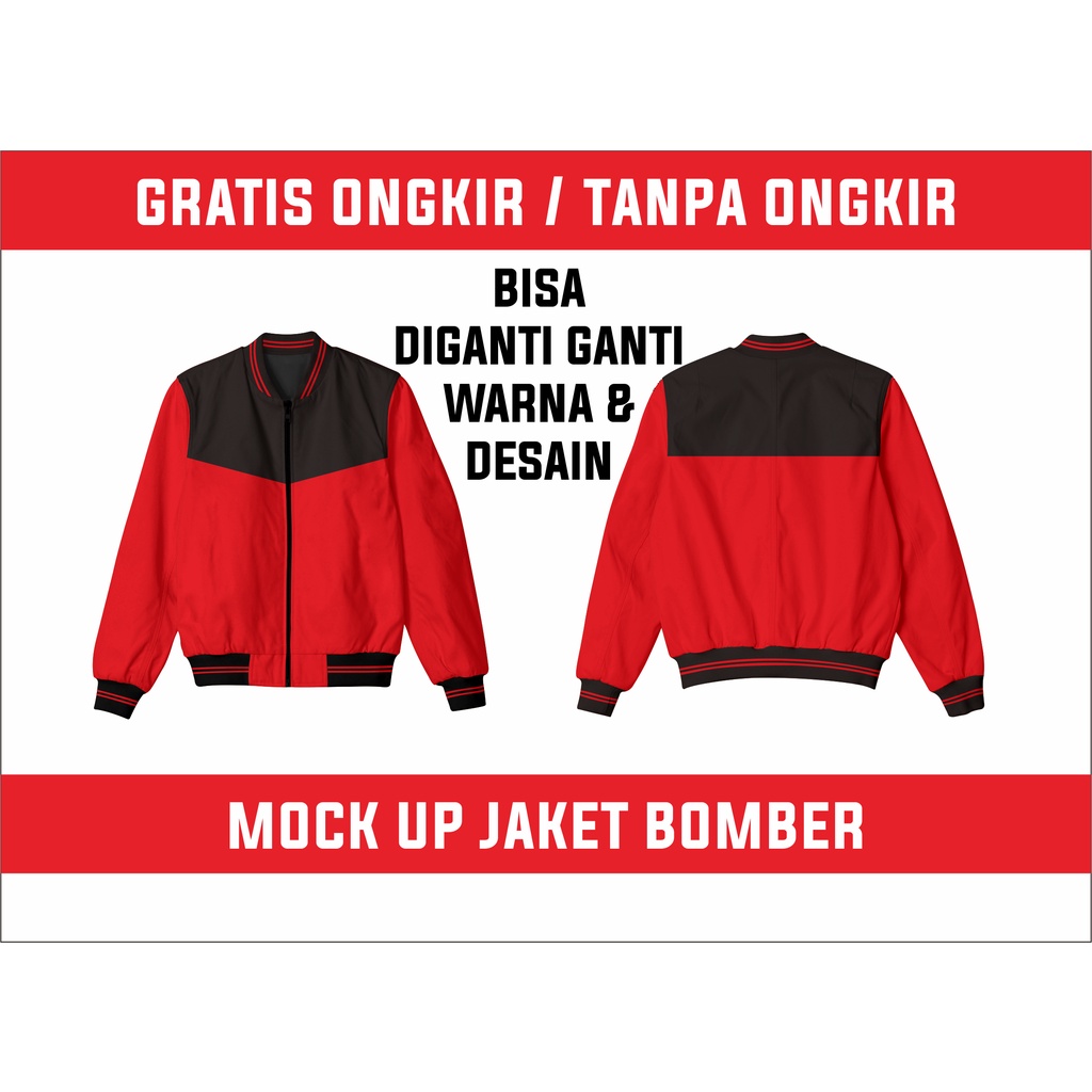 Jual Mock Up Jaket Bomber Corel Draw Shopee Indonesia 6419