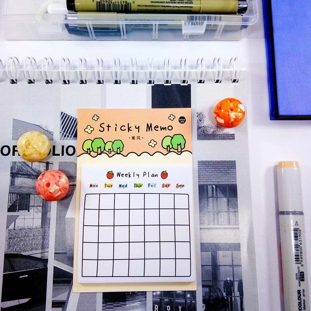 Jual Sticky Note Kalender Mini 30 Lembar | Memo Tempel Planner Bulanan ...