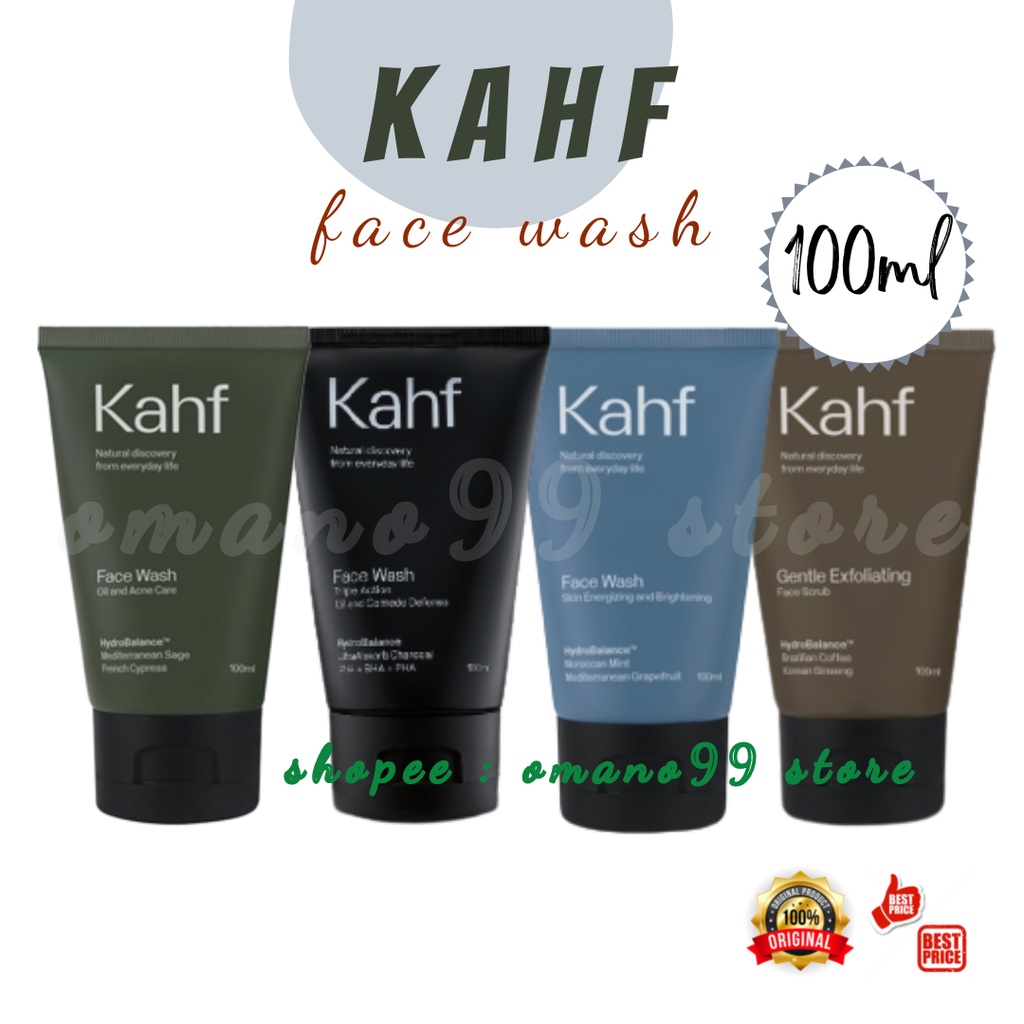 Jual Kahf Face Wash 100 ML All Varian Shopee Indonesia
