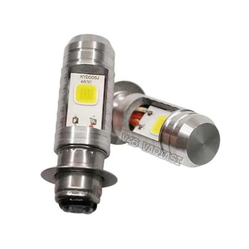 Jual PROMO LAMPU LED UTAMA MOTOR AC/DC H6 2SISI PUTIH 12V HI PNP BEBEK ...