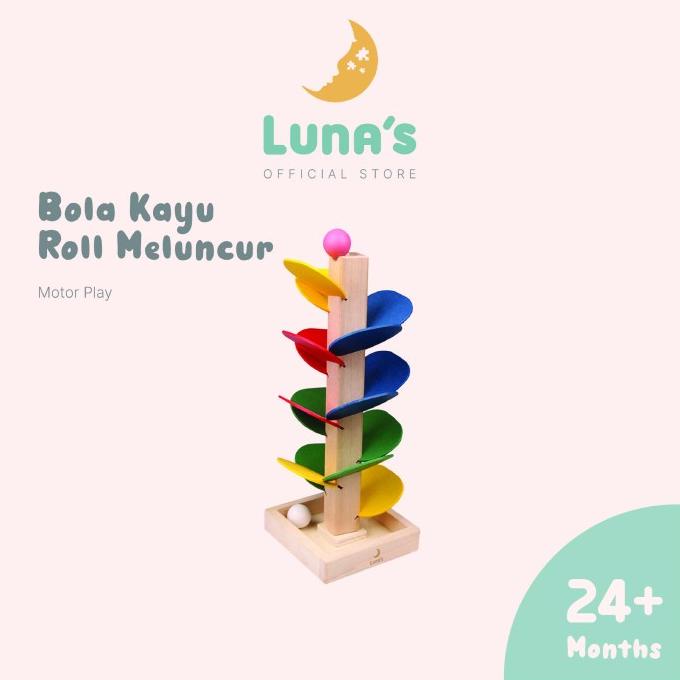 Jual Luna's Ball Drop Ramp Tower Bola Roll Luncur Mainan Edukasi ...