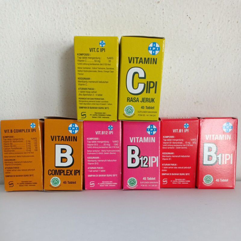 Jual Vitamin Ipi B1,B12,B Complex, dan C Shopee Indonesia