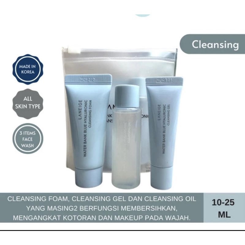 Jual Laneige Cleansing Kit ( Face wash + makeup remover) Shopee Indonesia