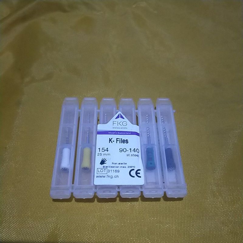 Jual K Files Flex FKG Dentaire (21mm #15-40 dan #45-80; 25mm #90-140 ...