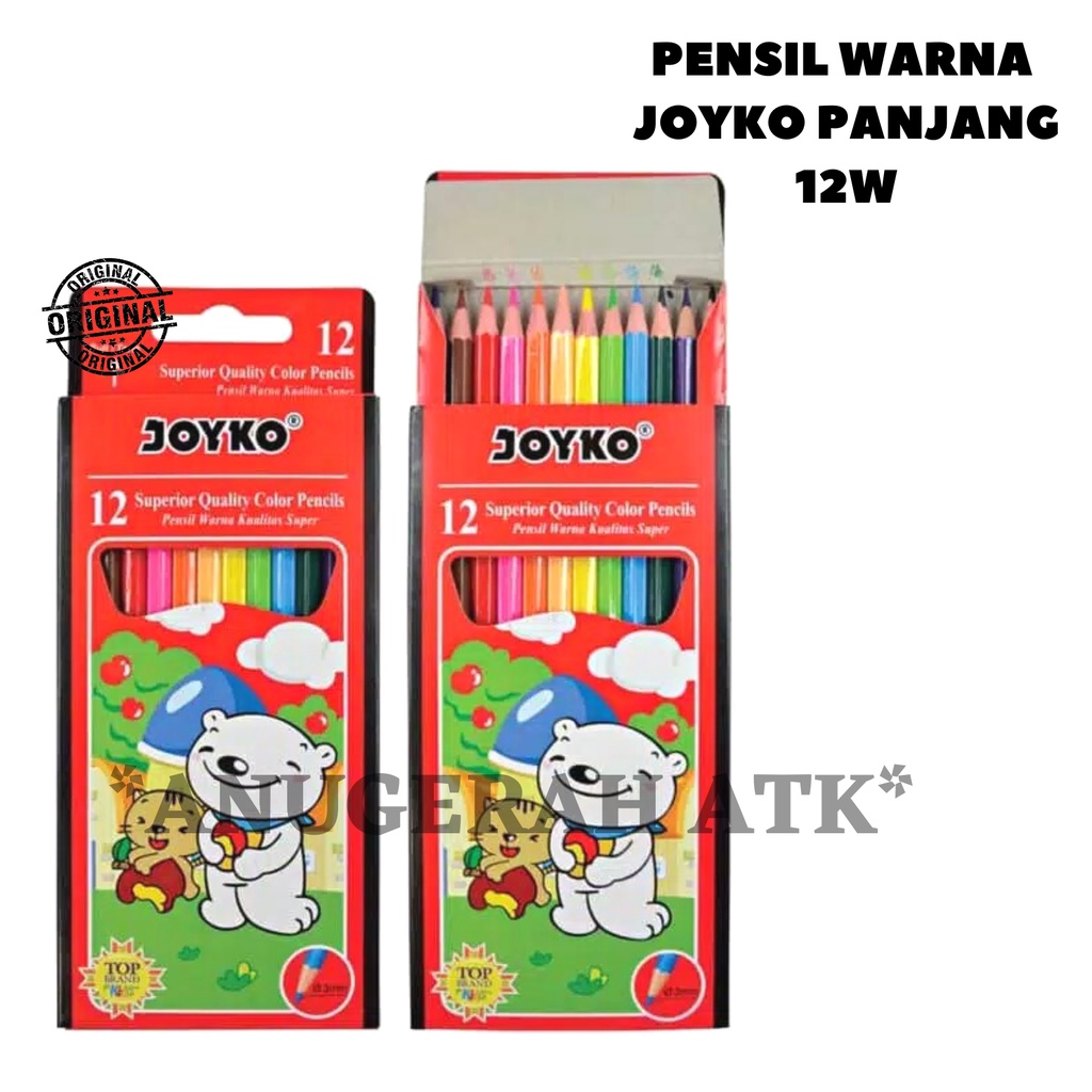 Jual Pensil Warna 12 Joyko Panjang Cp 12pb Shopee Indonesia