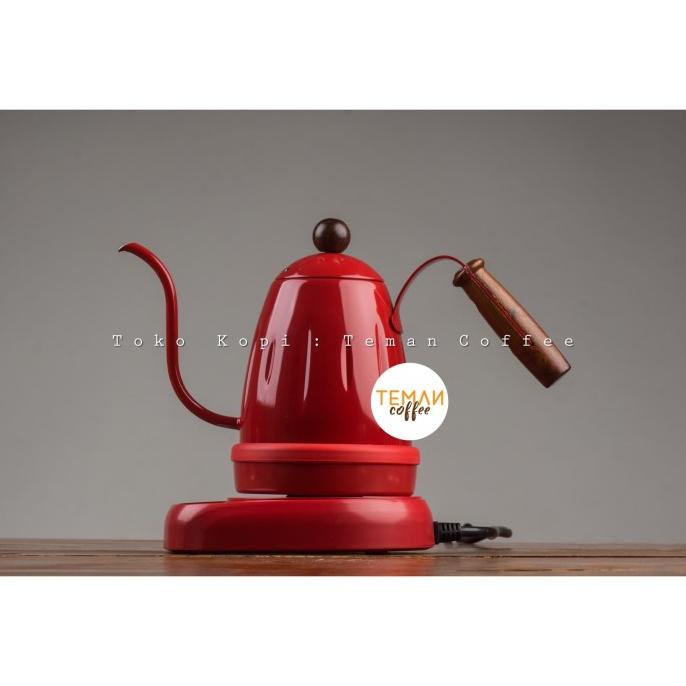 Jual Diguo Digital Electric Gooseneck Kettle Red Shopee Indonesia