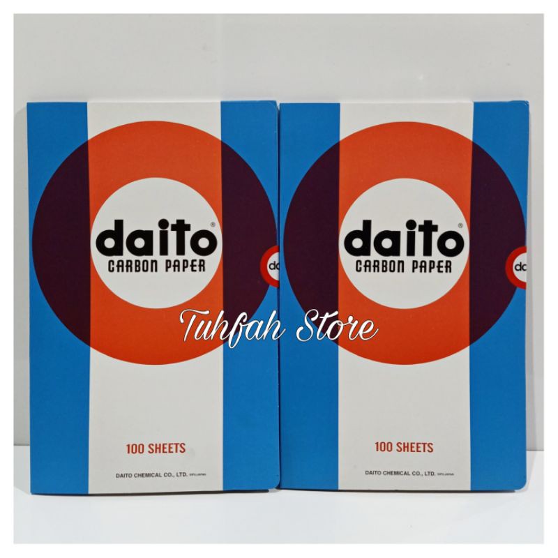 Jual Carbon Paper Daito 100 Sheets Kertas Karbon Daito Isi 100 lembar ...