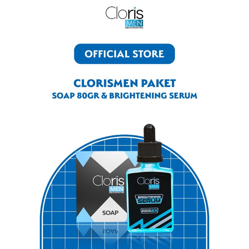 Jual CLORISMEN PAKET SOAP 80 GRAM & BRIGHTENING SERUM | Shopee Indonesia