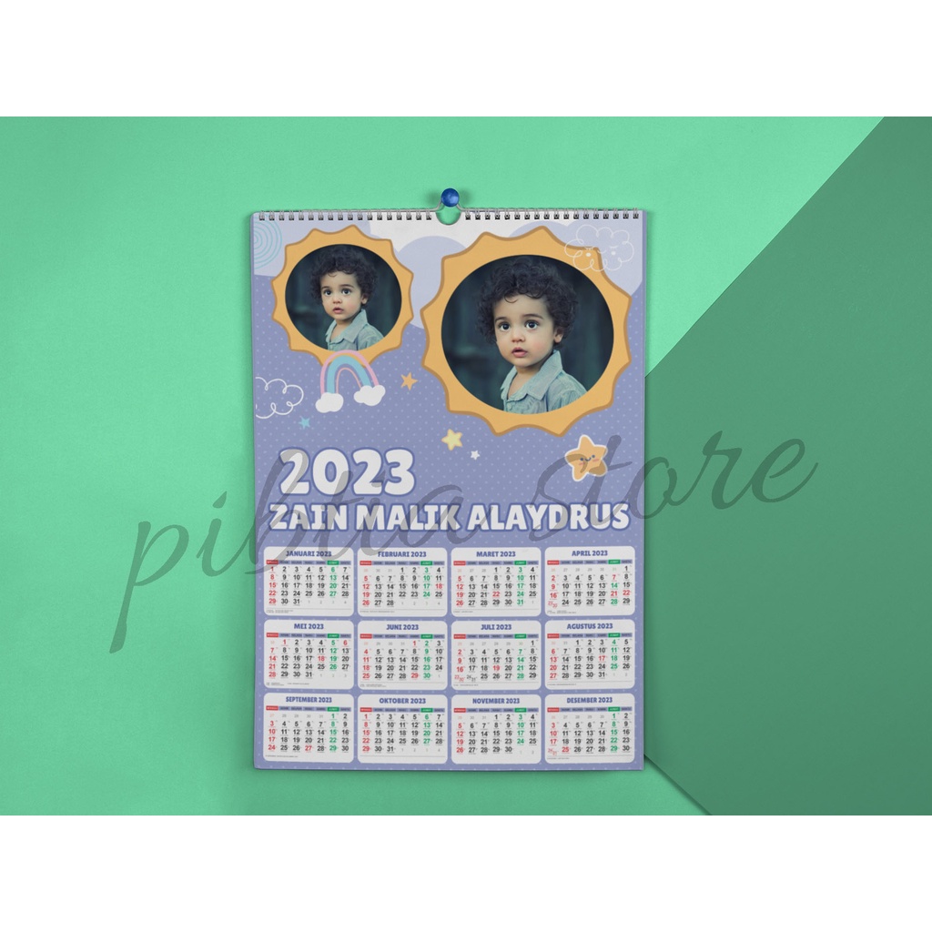 Jual Kalender Dinding 2023 Custom Foto Aesthetic Paling Murah | Shopee ...