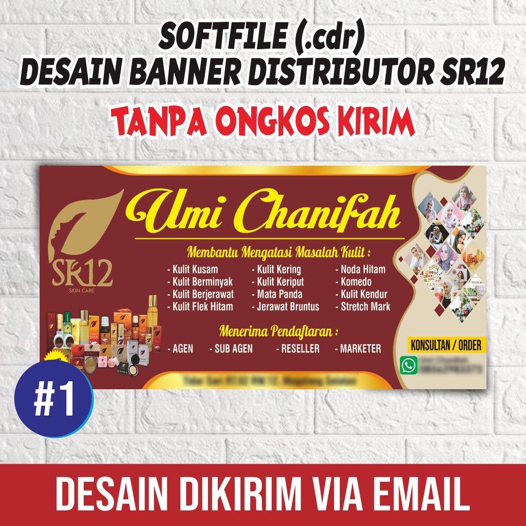 Jual [SOFTFILE] Desain Spanduk / Banner Distributor SR12 - Banner ...