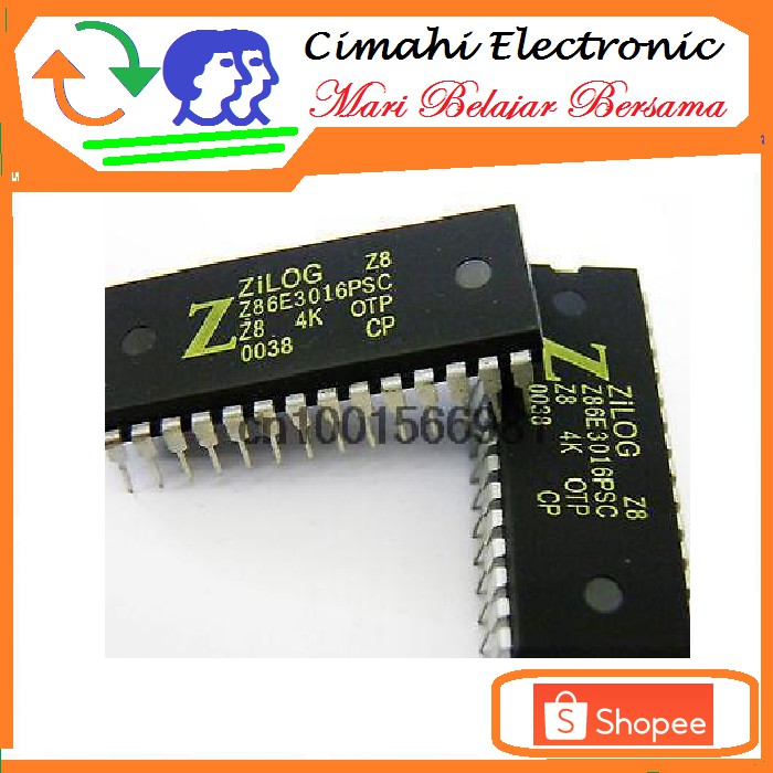 Jual OTP MICROCONTROLLER dari ZILOG : Z86E40, Z86E30, Z86E08 | Shopee ...