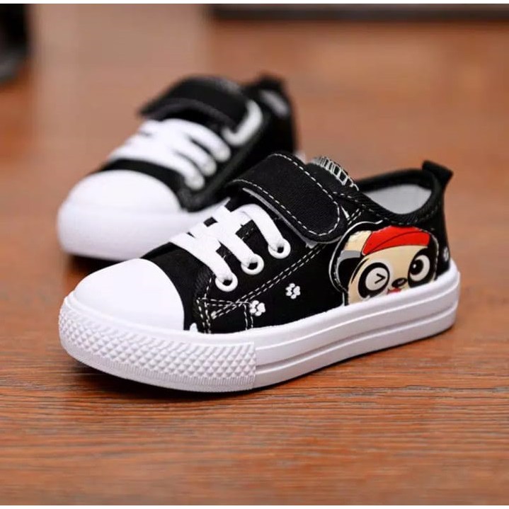 Jual Sepatu Anak Sneakers Motif Panda Hitam Lucu Murah | Shopee Indonesia