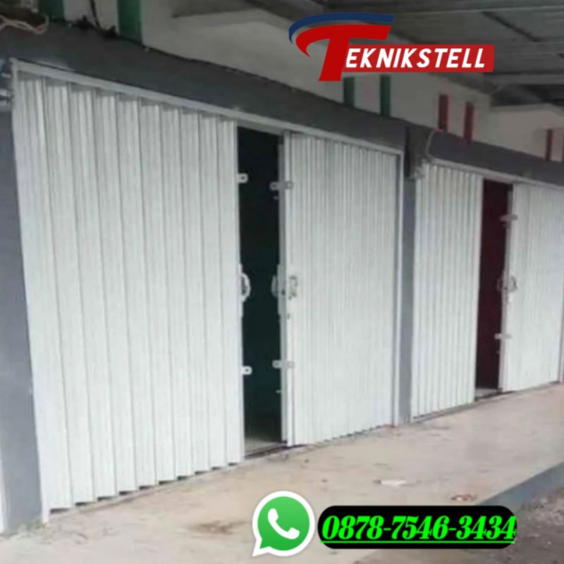 Jual Folding Gate Besi Slat Daun 0.5mm / Pintu Ruko / Pintu Warung ...