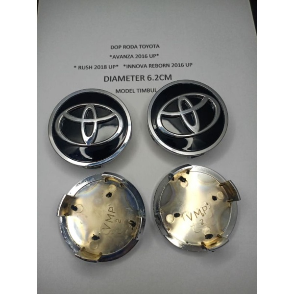Jual dop roda tutup velg toyota innova reborn avanza rush hitam crom ...