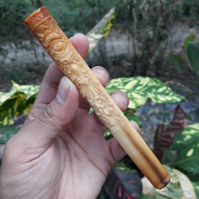 Jual Pipa Rokok Gading Pipa Gading Lokal Lawasan Asli Ukiran Bali ...
