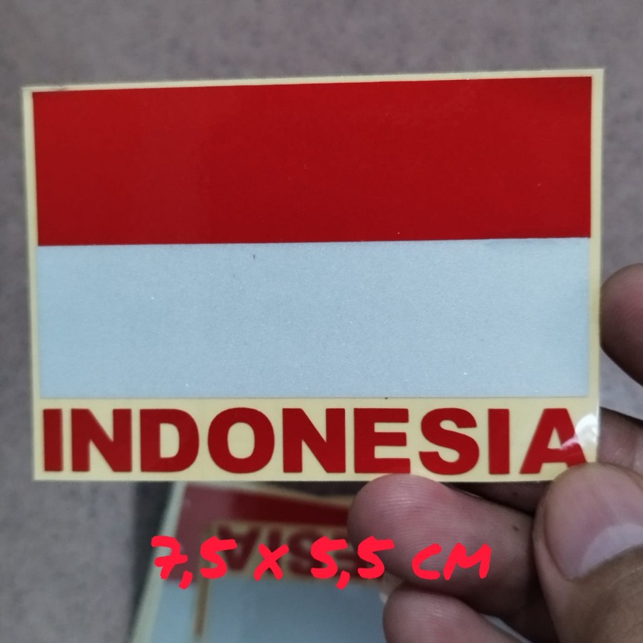 Jual Stiker cutting sticker bendera indonesia visor helm motor mobil ...