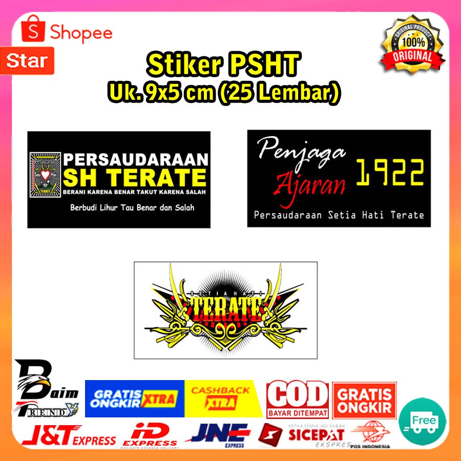Jual Stiker Persaudaraan SH Terate Penjaga Ajaran 1922 Pendekar ...
