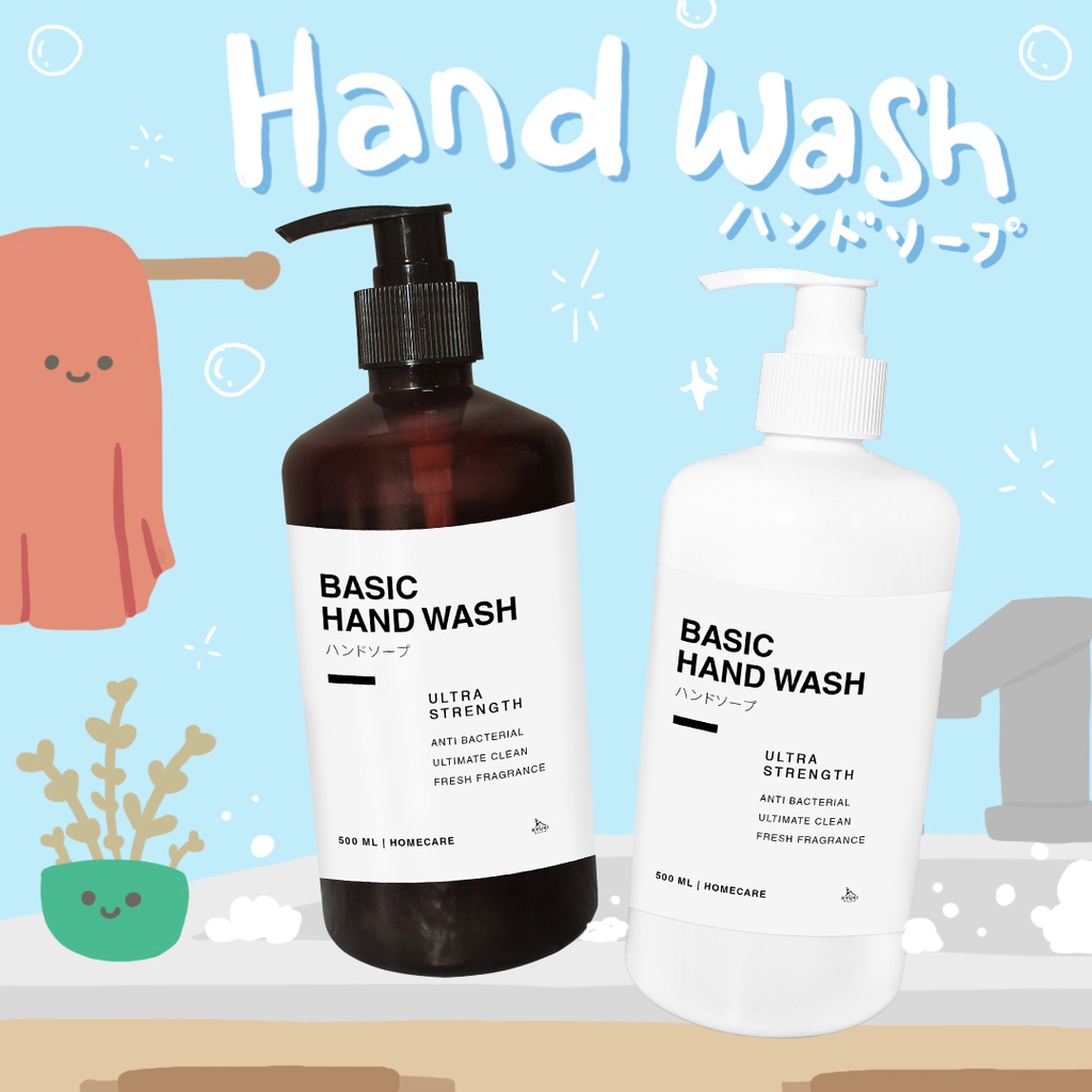 Jual Botol Pump Refill Hand Wash/Sabun Cuci Tangan 500ml Aesthetic ...