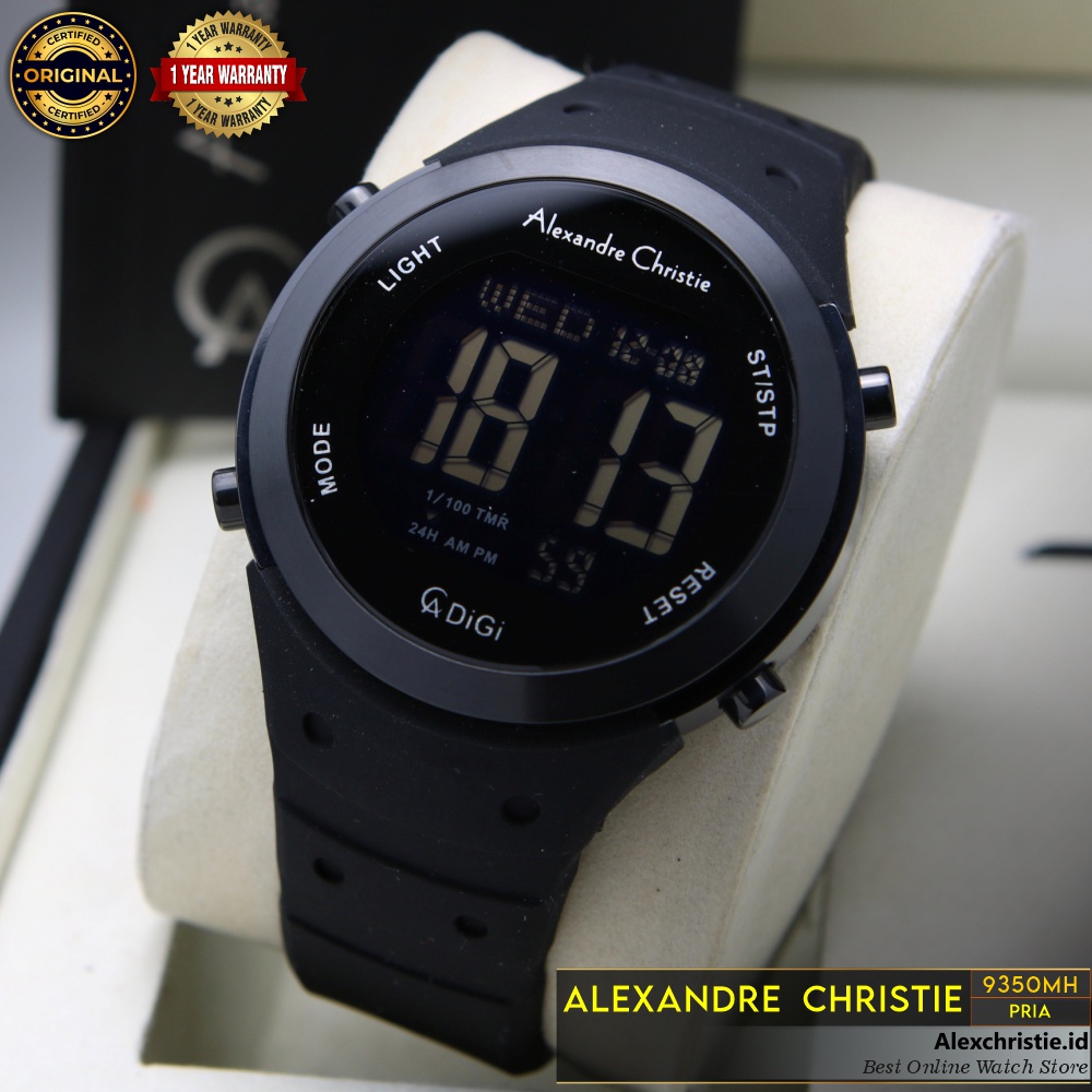 Jual New 2021 Jam Alexander Christie Pria Digital AC 9350MH Full