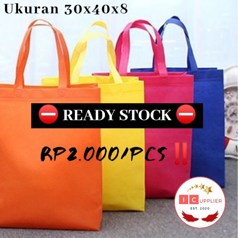 Jual [COD] TAS SPUNBOND 30x40/ TAS SPONBOND/ TAS PROMOSI/ TAS TENTENG