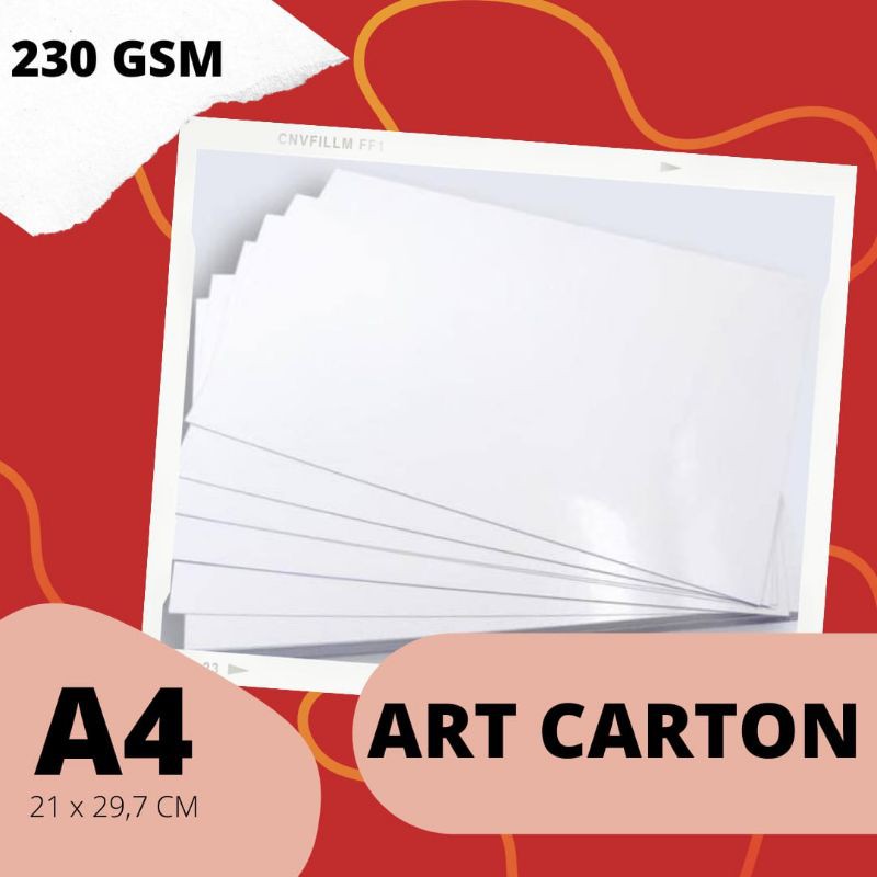 Jual Kertas Art Cartoon 230 GSM A4 21 x 29,7CM | Shopee Indonesia