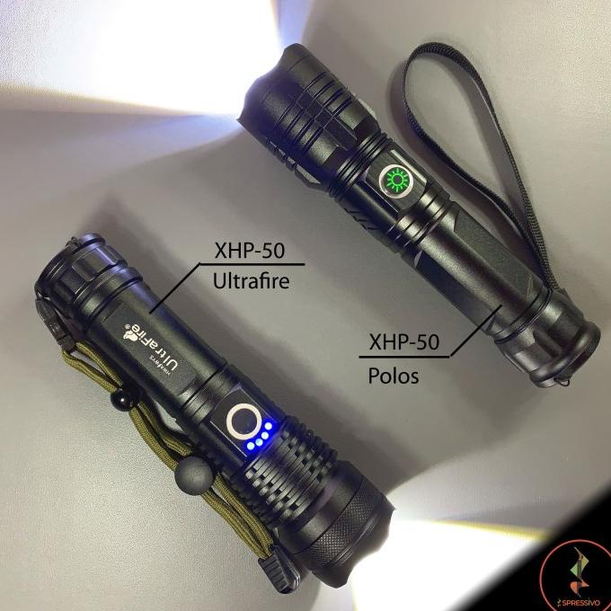 Jual Senter LED XHP 50 ultrafire Cree baterai 26650 rechargeable ...