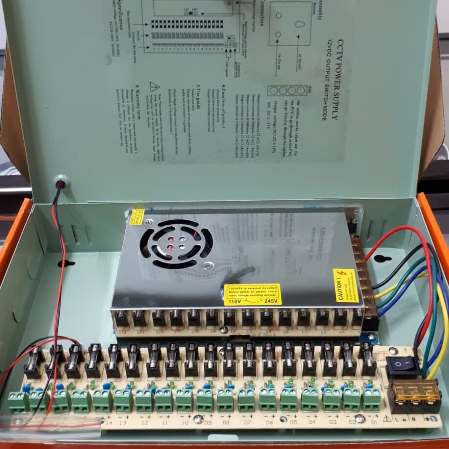 Jual POWER SUPLY CENTRAL BOX 12V.20A MULTI FUNGSI BAGUS BT PEMASANGAN ...