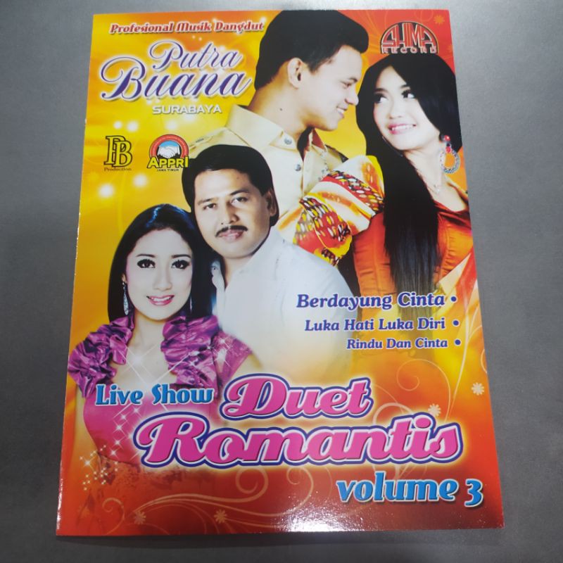 Jual KASET VCD DVD ORIGINAL MUSIK LAGU DANGDUT PUTRA BUANA DUET