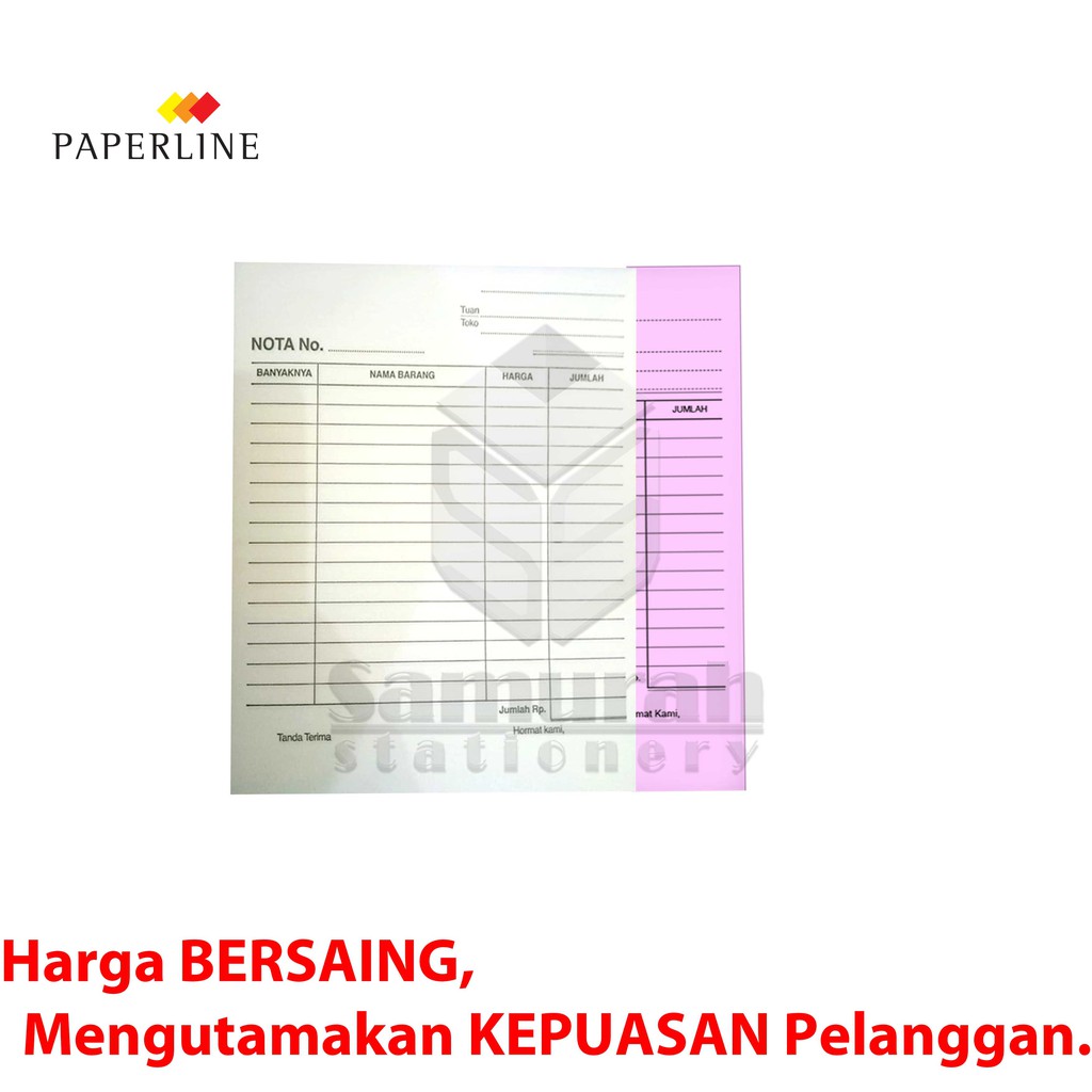 Jual Buku Nota Kontan Paperline Besar 2 Ply / Bon Rangkap 2 BSR / Nota ...