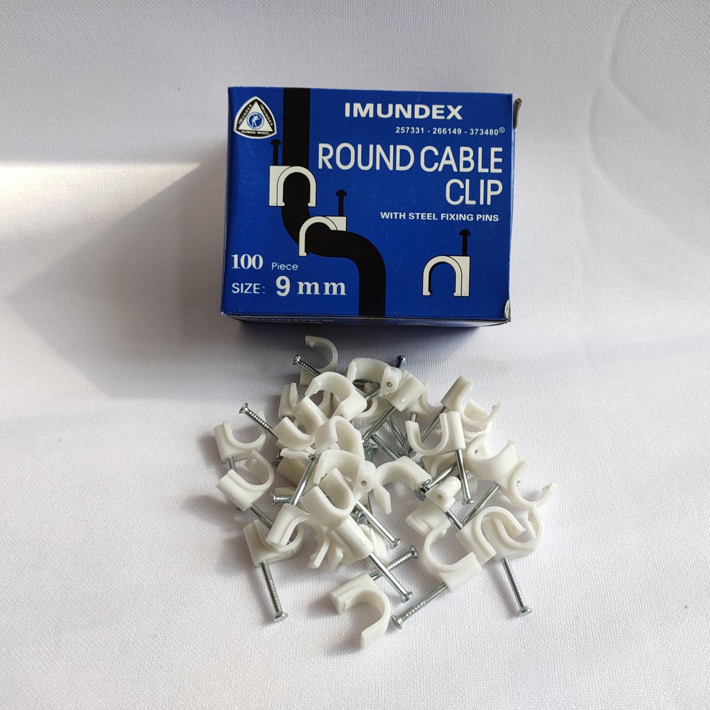 Jual Imundex Klem Clip Kabel Round Mm Shopee Indonesia