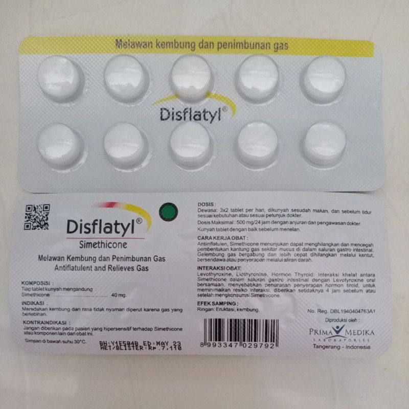 Jual Disflatyl obat untuk melawan kembung dan penimbunan gas | Shopee ...