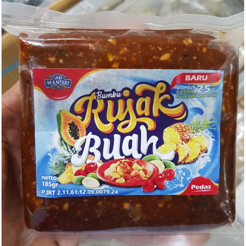 Jual Sari Mandiri Bumbu Rujak Buah Pedas 185gr Shopee Indonesia