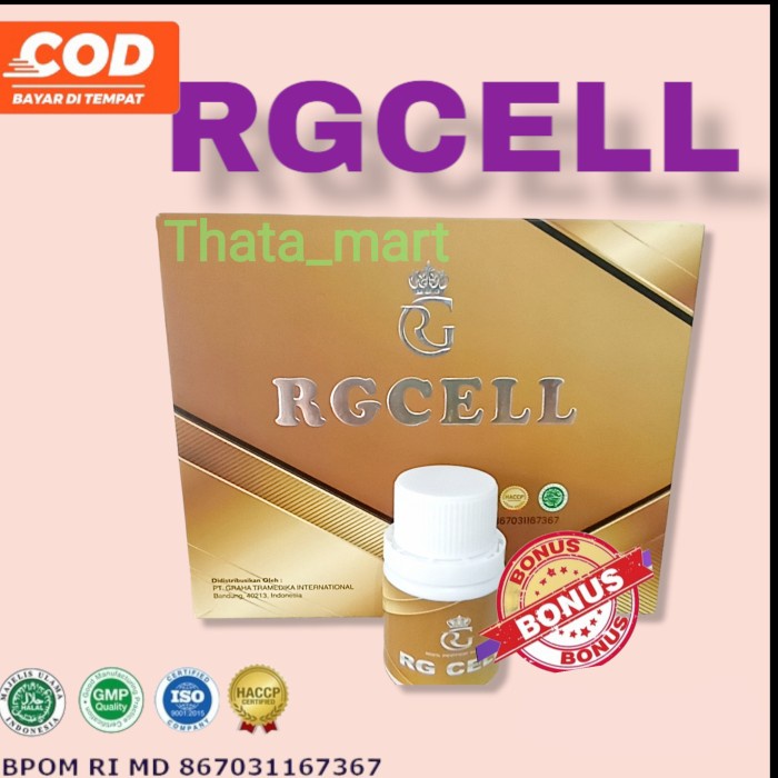 Jual RG CELL ORIGINAL OBAT HERBAL PEPTIDE PENYAKIT GULA KANKER TUMOR DLL Shopee Indonesia