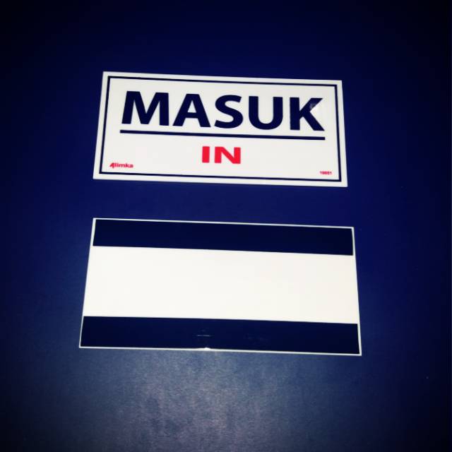 Jual Acrylic Organizer murah Akrilik sign label masuk/in 9,5x20 ...